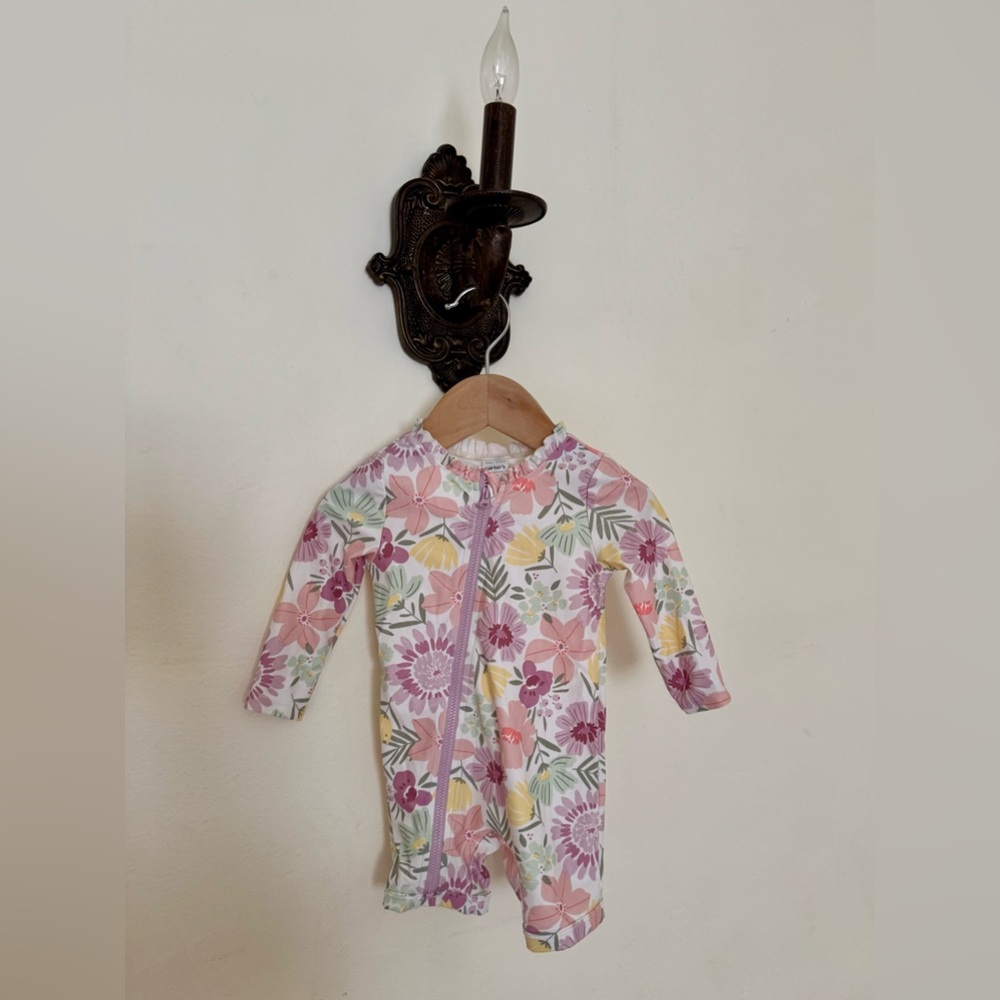 Carter’s Baby Girl Floral Swimsuit – Size 6M